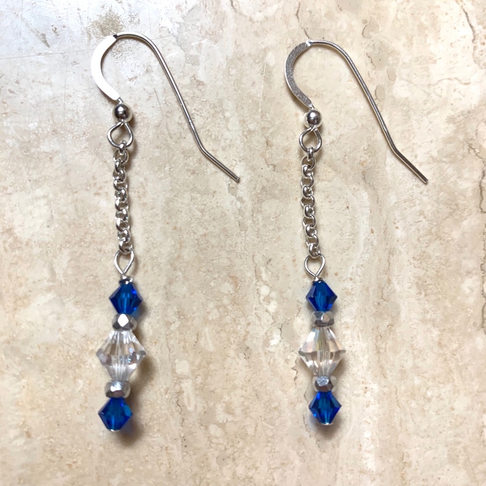 Handmade 925 Swarovski earrings